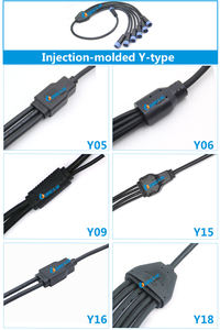 Connecteur <span class=keywords><strong>parallèle</strong></span> étanche IP67 DREAM pour câble extérieur, répartiteur <span class=keywords><strong>en</strong></span> Y 2/3/4 broches - Product Image 4
