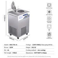 Machine à crème glacée dure verticale automatique 10L/H machine à crème glacée de pasteurisation de lait supermarchés congélateur de gelato de comptoir