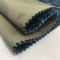 Tissu en nylon Ripstop imprimé, 70d, 350GSM, spandex, à 4 voies extensibles, collé avec du fil, polaire polaire polaire pour veste en coquille souple, vente en gros, 2020