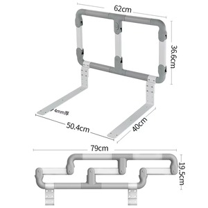 Poignée de porte extérieure antidérapante en acier inoxydable pour personnes à mobilité réduite, barres d'appui de sécurité pour salle de bain - Product Image 2