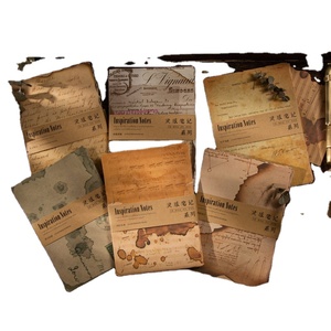 50 pezzi/pacco materiale a forma speciale carta fuoco vecchia traccia ispirazione serie Note diario materiale adesivo decorativo 6 modelli - Product Image 1