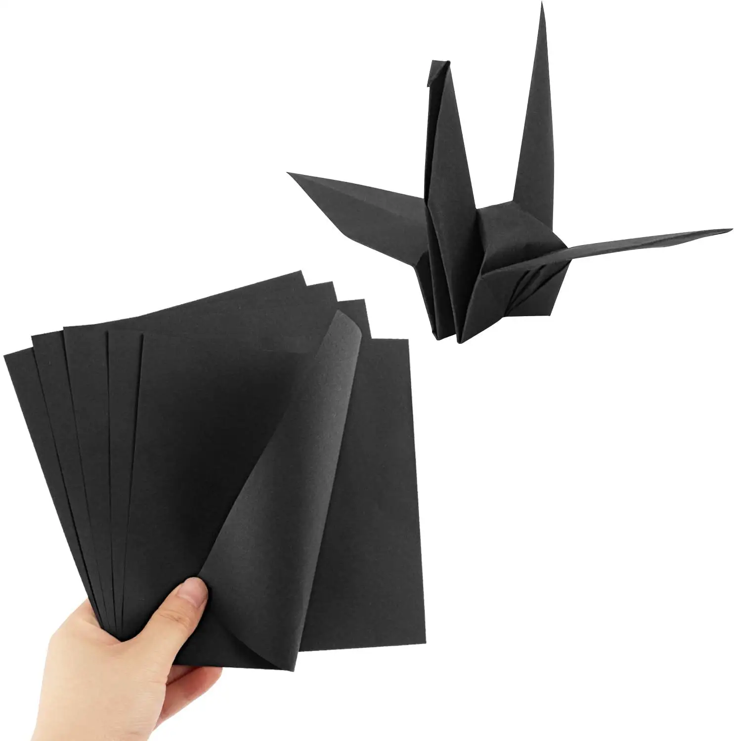 Yüksek kaliteli çift taraflı siyah kağıt içine katlanır yaratıcı şekiller
