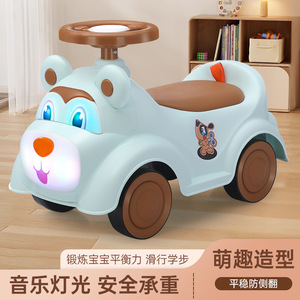 Voiture jouet à quatre roues pour enfants, scooter d'extérieur, véhicule d'équilibre équipé de musique et de lumières - Product Image 2