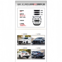 Kit carrosserie complet avant et arrière de style RS3 en plastique ABS de haute qualité, pièces de mise à niveau facelift pour Audi A3 S3, auto-adhésif