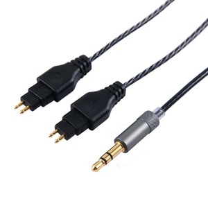 2M plaqué or 3.5mm mâle stéréo-prise à l'extrémité pour Sennheiser HD414 HD650 <span class=keywords><strong>HD600</strong></span> HD580 HD660S -CAL-19 - Product Image 6