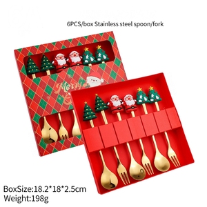 Set di posate in acciaio inossidabile Set di posate di lusso regalo di Natale di lusso del nuovo anno - Product Image 4