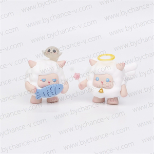 Figuras de Ovejas de Plástico Pequeñas al por Mayor, Regalo Promocional para Restaurantes de Comida Rápida, <span class=keywords><strong>Juguete</strong></span> para Niños - Product Image 2