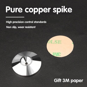 RASANTEK Haut de gamme en acier inoxydable 304 chromé Haut-parleur Spike Isolation Spike Stand Pied Haut-parleur Base Cône <span class=keywords><strong>pour</strong></span> HIFI Audio - Product Image 3
