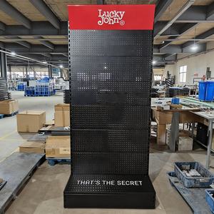 Estante de tiendas de hardware personalizado, estante de almacenamiento de herramientas, soporte de exhibición de herramientas de tablero de clavijas de pie de metal - Product Image 5