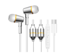 Ibrain FC12-C Earphone Berkabel Pelindung Radiasi EMF IPX2 Headset In-Ear Kontrol Inline Audio Plug