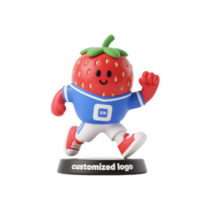 Customizable Strawberry Resin Crafts: Cute & Interesting Anime-Themed Figurine with Unique Painted Pattern Ornament