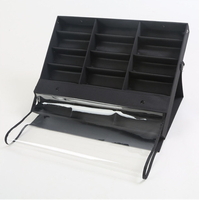 Boîte de présentation de lunettes en carton recyclé personnalisée, support de rangement pour lunettes de soleil, gaufrage quadricolore pour usage en magasin