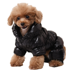 Chaquetas de Invierno para Perros, de Color Sólido, con Cuello Alto, Acolchadas, Ecológicas, de Poliéster - Product Image 1