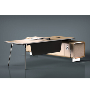 Modern Office Furniture L Shape MDF Executive <b>Desk</b> Office <b>Table</b> Boss Executive <b>Desk</b> Factory Price Commercial Office Furniture - Product Image 5