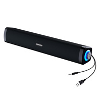 Barre de son LED de bureau E-1406 E-1412 E-1411, système de cinéma maison, barre de son BT 5.0 avec caisson de basses intégré et son de haute qualité