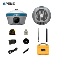 Récepteur GNSS RTK Apeks Max5 Super Base à longue durée de vie de la batterie 5W + Module radio Lora GNSS RTK Base jusqu'à 25 km Équipement de topographie RTK