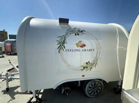 MAICHE Remorque alimentaire mobile personnalisée en fibre de verre, camion à crêpes et tacos, chariot à boissons et jus, bar à glaces multifonctionnel galvanisé