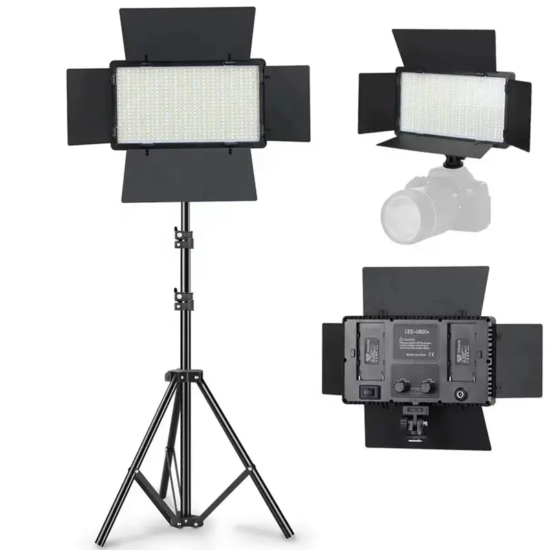 LED U800 Studio Lighting Photography Equipment Professional LED Video Flat Light TV Film Video Live Photographic LED Panel Light