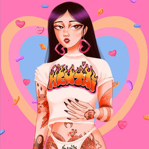 King Mcgreen Star verano estampado manga corta cuello redondo Crop Tops <span class=keywords><strong>mujer</strong></span> <span class=keywords><strong>ropa</strong></span> <span class=keywords><strong>90s</strong></span> <span class=keywords><strong>Vintage</strong></span> dulce Slim Streetwear ombligo camiseta - Product Image 4