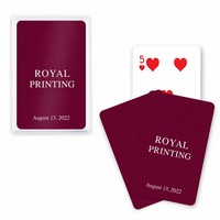 Cartes à Jouer Personnalisées - Jeu de Cartes de Poker Gris - Jeu de Cartes Personnalisé pour la Promotion de Marque - Cadeau pour Événement