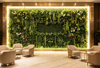 Décoration de plafond en plantes vertes artificielles, faux plafond, plantes suspendues artificielles, feuilles d'arbres, vigne décorative