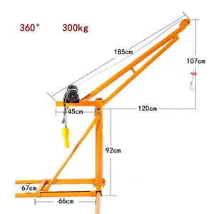 Costruzione di sollevamento gru mini portatile gru