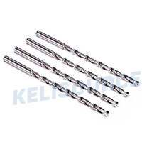 Foret à taraudage interne KELISOURCE à queue droite en aluminium, refroidissement interne, allongé, pour centre d'usinage CNC, avec plaquettes en carbure