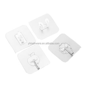 Crochet personnalisé sans clous Crochet sans trace Adhésif fort Étanche à l'humidité Multifonctionnel Ménage Crochet mural pour vêtements - Product Image 1