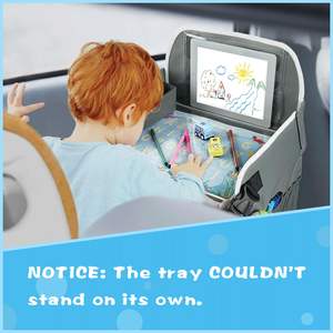 Échantillon gratuit Vente chaude Plateau de voyage pliable pour enfants Jouet de collation Plateau de table pour tout-petits Plateau de siège auto pour enfants Activités de voyage en voiture - Product Image 2