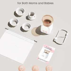 Portable Cordless Travel Bottle Warmer for Baby Milk & Breastmilk Custom with 4 <b>Adapters</b> & <b>USB</b> <b>Plug</b> Rechargeable - Product Image 3