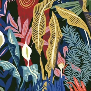 <span class=keywords><strong>Carta</strong></span> da <span class=keywords><strong>Parati</strong></span> Murale Personalizzata con Illustrazioni d'Arte Moderna e Foglie di Piante Tropicali per Decorazione di Camere da Letto e Soggiorni - Product Image 4