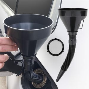 Entonnoir à huile en plastique durable, multifonctionnel et flexible, à large ouverture, pour le transfert de carburant, de liquides et d'huile automobile - Product Image 6
