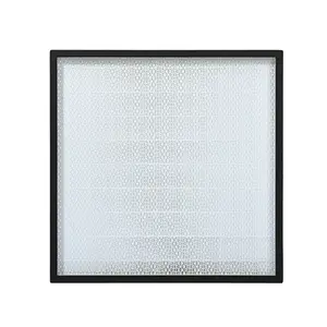 24x24x3 H14 99.99% HEPA Aluminum Frame Panel Air Filter Mini pleated
