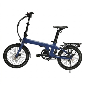 Vélo électrique pliable Naicisports 20 pouces en fibre de carbone pour les trajets urbains quotidiens, moteur 250W, frein à disque hydraulique - Product Image 1