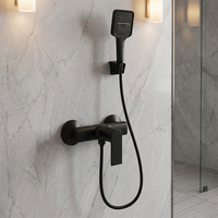 Qualité laiton mural robinet douche eau chaude froide mitigeur salle de bain ensemble de douche