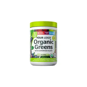 Top Quality Private label Greens Powder Smoothie Mix senza glutine Non ogm Vegan Friendly senza dolcificanti artificiali