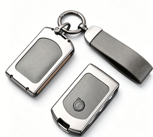 Étui de protection de clé de voiture en alliage de zinc et cuir, style professionnel et luxueux, pour <span class=keywords><strong>Volvo</strong></span> XC40 XC60 XC90, coque porte-clés 6 boutons - Product Image 2