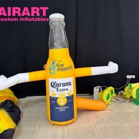 Danseur gonflable géant en forme de bouteille de bière, danseur gonflable personnalisé en forme de chopes de bière pour la promotion d'événements et de fêtes en bar