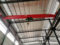 Nouvelle grue à pont électrique monopoutre de type LD personnalisée avec palan à câble, capacité de 10 tonnes, pour usage industriel en atelier