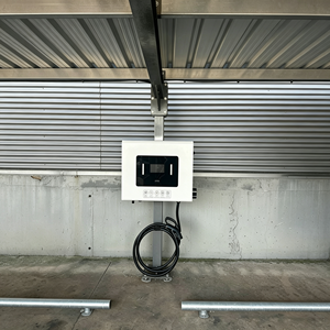 Nouveau chargeur rapide pour véhicules électriques AC commercial 30 kW, CCS2 Type 2 EU, écran LCD 7 pouces, câble de 5 m, montage mural/sur pied, étanche IP54, certifié CE FCC - Product Image 3