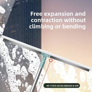 ไม้ถูพื้นแบบแบนพร้อมด้ามจับยืดหดได้ 60 ซม. รุ่น<span class=keywords><strong>ขาย</strong></span>ดีปี 2025 พร้อมแผงสแตนเลส หัวถูแบบเคลื่อนย้ายได้ ไม่สูงเกินไป ถึงเตียง โซฟา <span class=keywords><strong>โต๊ะ</strong></span>ได้ - Product Image 5