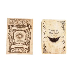 Style vintage <span class=keywords><strong>Alice</strong></span> Wonderland Poker Deck <span class=keywords><strong>Jeux</strong></span> de société rétro Papier fini mat Cartes à jouer en plastique jamais ouvertes - Product Image 5