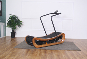 Sức khỏe phòng tập thể dục phòng tập thể dục thương mại bằng gỗ đường cong Máy chạy bộ - Product Image 4