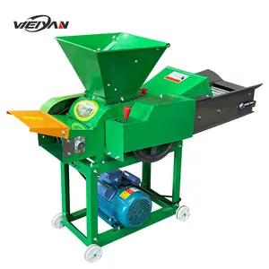 Weiyan máquina agrícola multifunções 2.0ton/h, equipamento e cortador de grama, máquina picadora