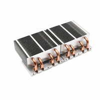Radiateur en profilé aluminium 1100 personnalisé, 6 caloducs, dissipateur thermique pour serveur, refroidissement du processeur - Vente chaude
