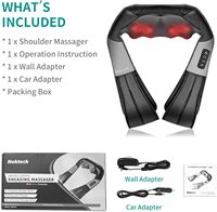 Masseur électrique sans fil chauffant en cuir PU FeiAo en forme de main pour le cou et les fesses, soulagement des douleurs musculaires