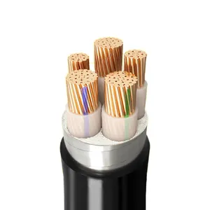 2 3 4 5 Core 35 50 70 95 120 sq 150mm aislado PVC XLPE cobre blindado Cable de alimentación eléctrica de bajo voltaje para uso en construcción