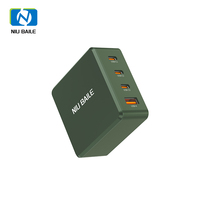 Cargador Rápido NIUBAILE AC-N100-A GaN 100W PD 3.0 con 3 Puertos Tipo-C QC3.0/FCP Plegable Ecológico para Teléfonos Móviles y Portátiles