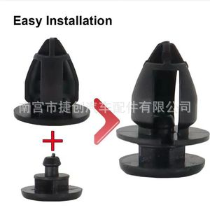 Clips para paneles interiores de Bmw Renault Vauxhall, sujetadores de plástico de 8mm para reparación automotriz, pieza de repuesto número 7703077434 - Product Image 2