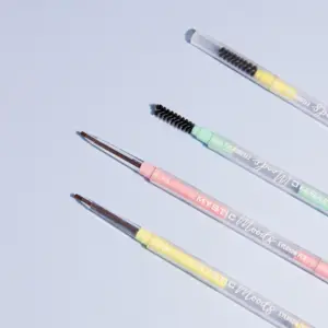 Hot bán chuyên nghiệp trang điểm siêu mỏng Micro lông mày bút với bàn chải không thấm nước lâu dài biểu tượng tùy chỉnh